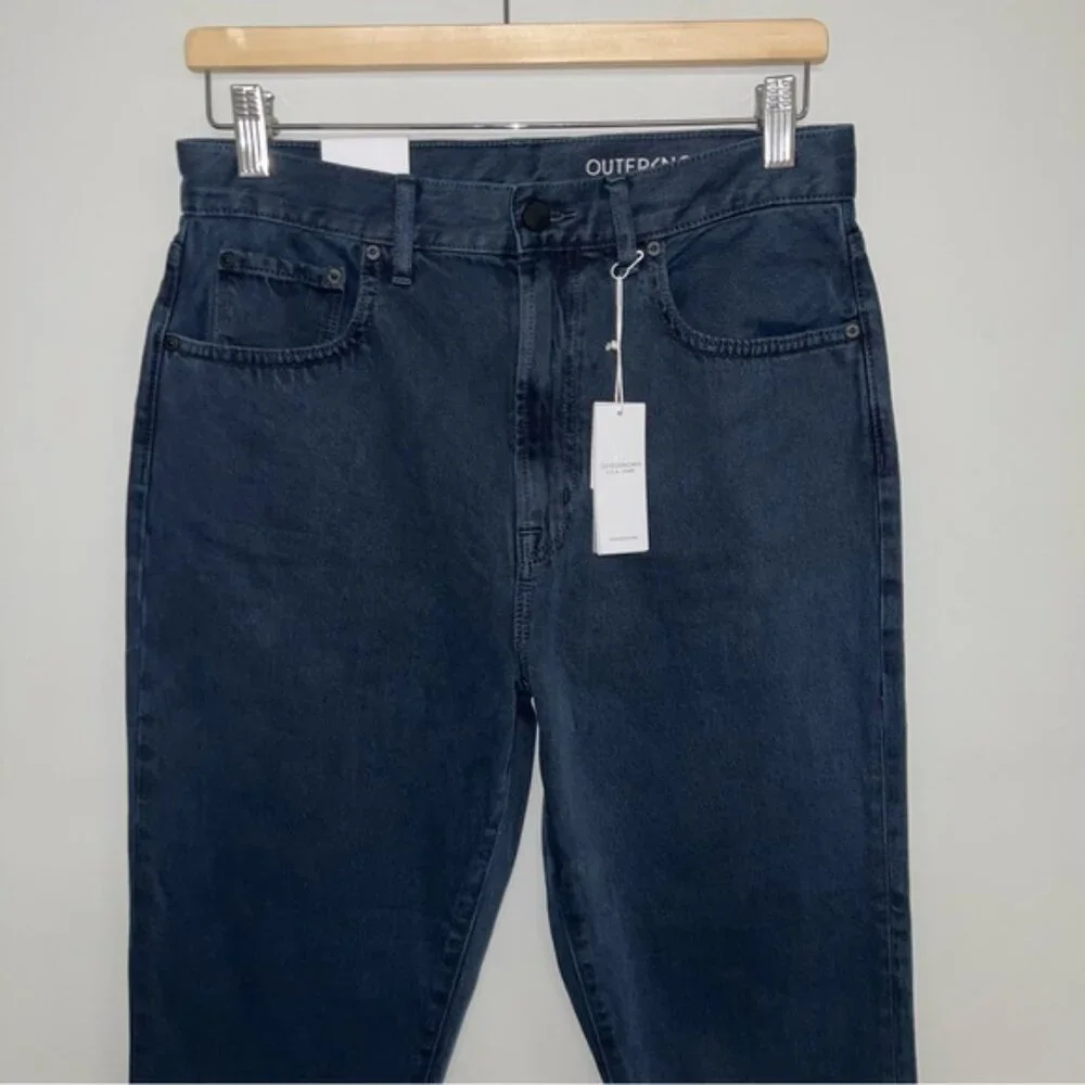 Outerknown Jeans Women's Size 28 Dark Navy Blue Hue Dune High‎ Rise Slim Fit NWT